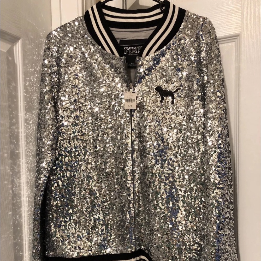 **SOLD**PINK VICTORIA’S SECRET BLING JACKET - Picture 5 of 8